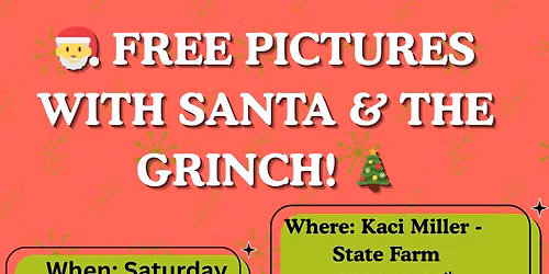 Free Pictures with Santa & The Grinch