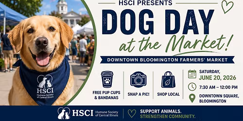 Dog Day at the Downtown Bloomington Farmers' Market