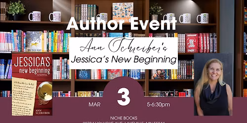 BOOK LAUNCH: Ann Schreiber, JESSICA'S NEW BEGINNING
