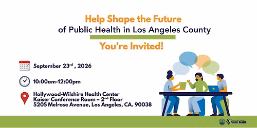 Help Shape The Future of Public Health in Los Angeles County