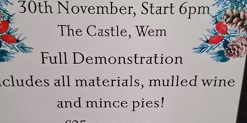 wreath making  2 dates  check posters 