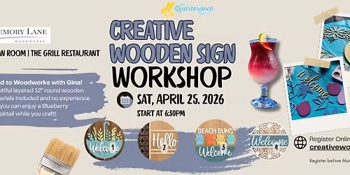 Creative Wooden Sign Workshop | The Grill Restaurant