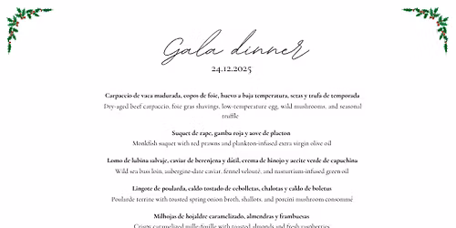 Cena de Gala Nochebuena en Hielo y Carb\u00f3n, Hyatt Centric Gran V\u00eda Hotel 5* Madrid