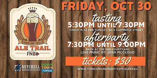 2026 Downtown Tupelo Ale Trail presented by FNB Tupelo