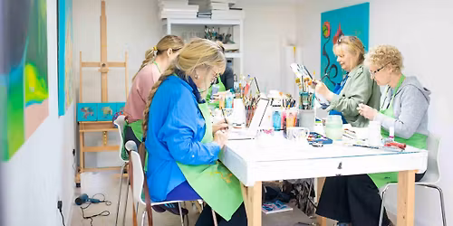 Intuitive Abstract Art Journaling Painting Workshop Brighton & Hove