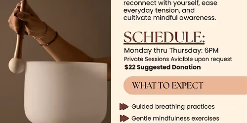 SoundBath Meditation at Test Site Art Foundation