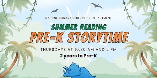 Pre-K Summer Reading Storytime