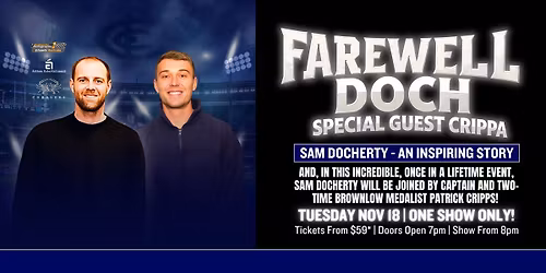 Farewell Doch plus special guest Crippa LIVE at Cobblers Tavern!