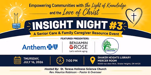 INSIGHT NIGHT: A Free Event Empowering Seniors & Caregivers