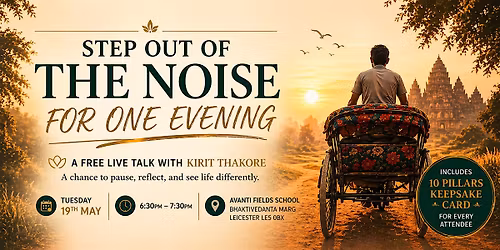 Step Out of the Noise for One Evening (Free Live Talk \u2013 Leicester)