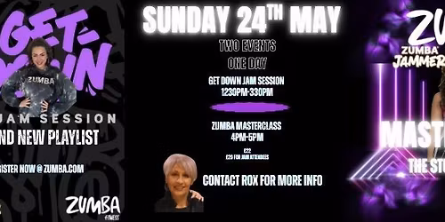 Get down jam session (zin only) plus Intimate Masterclass 
