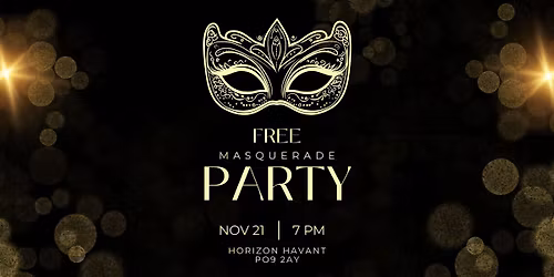 FREE Masquerade Party at Horizon Havant\ud83c\udfad