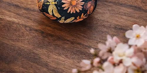 Spring Decoupage Wooden Eggs Workshop