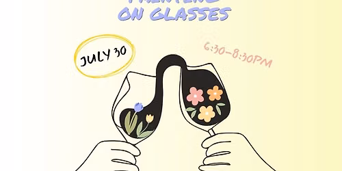 Painting on wine glasses 