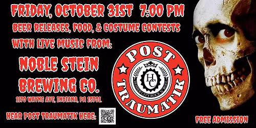 Halloween at Noble Stein Brewing Co. w\/ Post Traumatik 