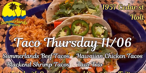 TACO Thursday at Summerlands Brewing Company!
