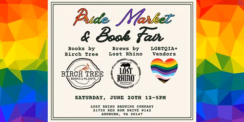 Pride Market and Bookfair at Lost Rhino Brewing Company