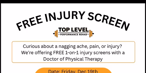 FREE Injury Screen with Abby