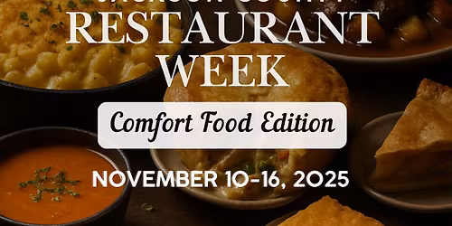 Jackson County Restaurant Week: Comfort Food Edition (Nov. 10-16, 2025)