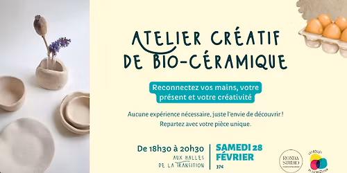 \ud83c\udf3f Atelier cr\u00e9atif de bioc\u00e9ramique