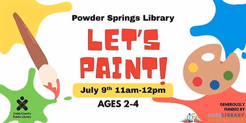 Let's Paint at the Powder Springs Library