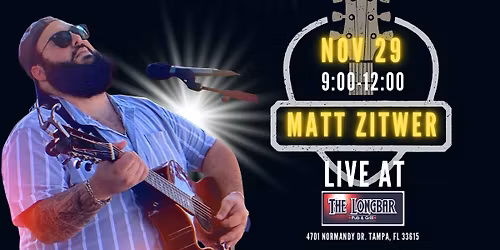 Live Music- Matt Zitwer