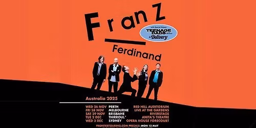Franz Ferdinand - Australia Tour 2025