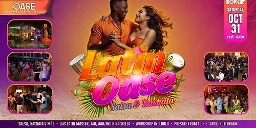 Latin OASE Rotterdam 2 seperate Salsa & Bachata rooms Sat October 31