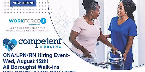 Competent Staffing Agency CNA, LPN, RN Hiring Event