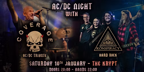 AC\/DC night: COVERAGE + K\u00d6NSPIRACY @ The Krypt, Tallinn \ud83e\udd87