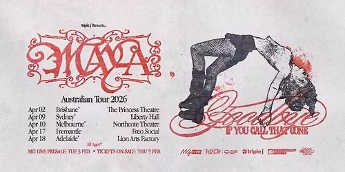 MAY-A - Goodbye (If You Call That Gone) Australian Tour