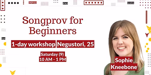 1-day workshop: Songprov for Beginners \u2013 with Sophie Kneebone | Improteca The Festival 2026