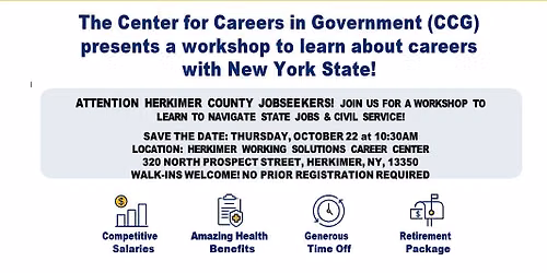 Herkimer Workshop: Learn about Civil Service Careers and NY HELPS