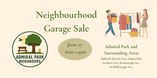 Admiral Park Neighbourhood Garage Sale