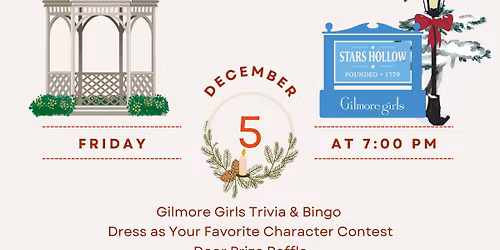 A Gilmore Girls Christmas evening Tea.