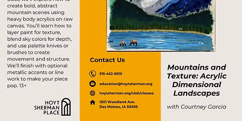 CLASS: Mountains and Texture: Acrylic Dimensional Landscapes