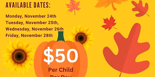 Thanksgiving Break Day Camp at Sky Zone Clearwater