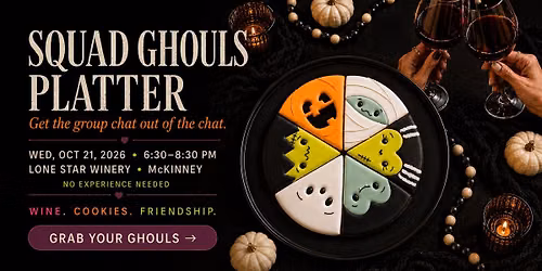 Squad Ghouls Platter: Halloween Cookie Decorating Class