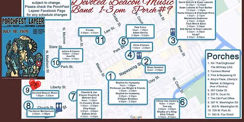 Devoted Beacon Music Band @ Porchfest Lapeer 2026