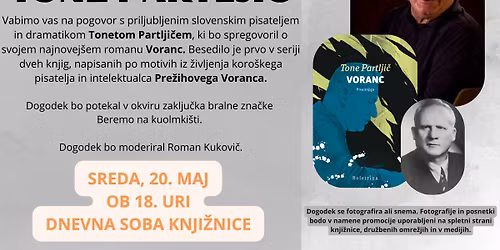 Literarni Ve\u010der: Tone Partlji\u010d