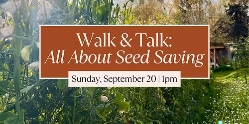 Walk & Talk: All About Seed Saving!