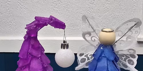 Parent & Child(ren) Workshop - Mini Sea Glass Grinch Style Tree, Classic Tree, or Angel -December 10