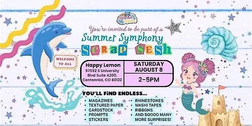 Junk Journaling Scrap Sesh at Happy Lemon Centennial | August 8