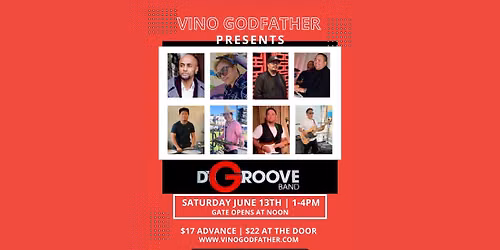 D'Groove Band 25 Years and Counting! at Vino Godfather Winery