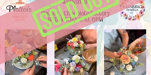 *SOLD OUT* WOOD FLOWER TEACUP WORKSHOP @ PLATTER\u2019S