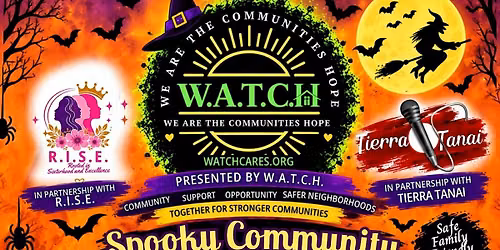 Artwork published for We Are The Communities Hope W.A.T.C.H 2nd Annual Halloween Bash