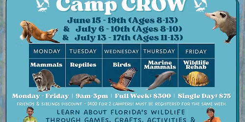 Camp CROW Summer Camp (Ages 11-13)