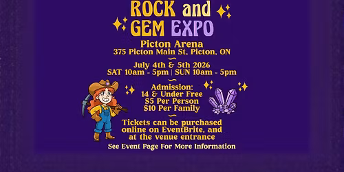 Picton Rock and Gem Expo!