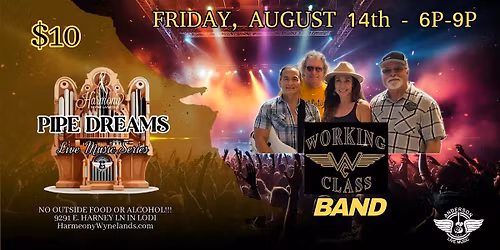 The Working Class Band - Pipe Dreams Music Series