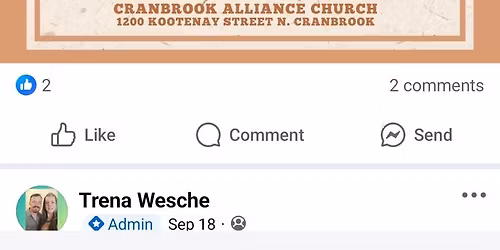 Meet us at the Alliance Church Autumn Market!